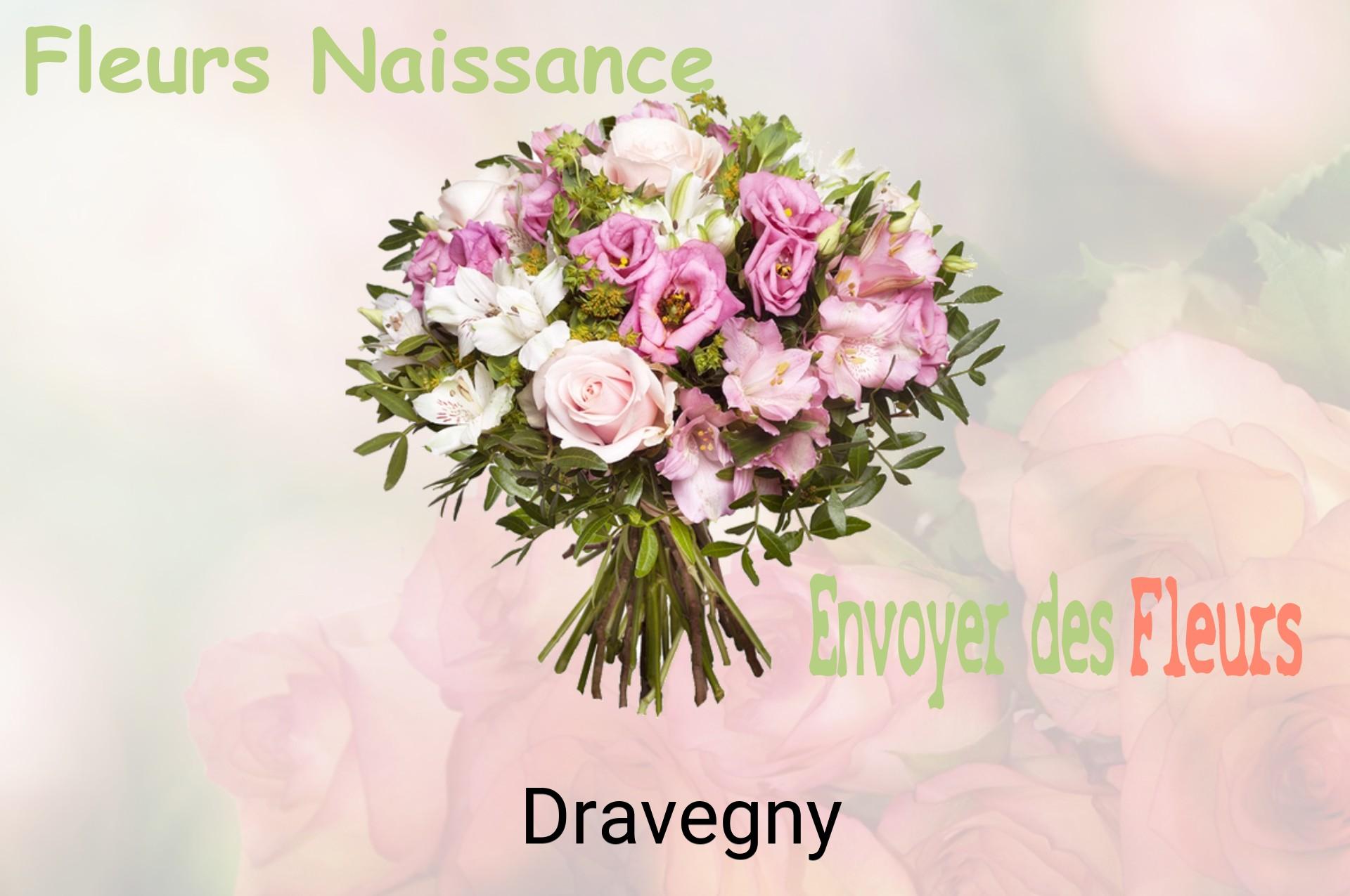 Bouquet de fleurs de naissance livré à Dravegny